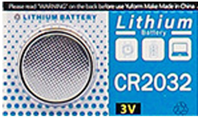 Yuform 鋰電池 CR2032 3V, 1個