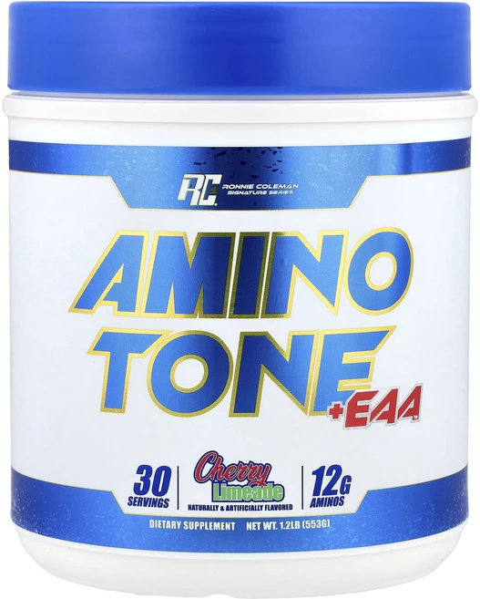 신상할인판매 Ronnie Coleman 서명 시리즈 Amino Tone + EAA™ 체리 라임에이드 맛 553g(1.2lb) 최저가격, RonnieColeman서명시리즈AminoToneEAA, 553g, 1개 - 쿠팡