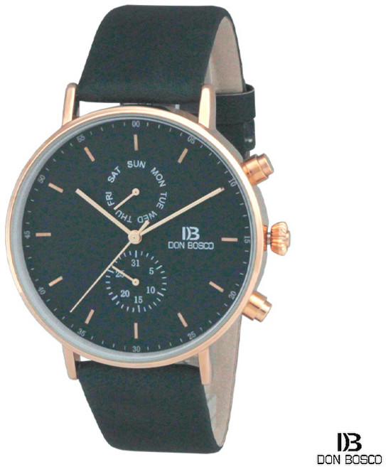 돈보스코 남성용 가죽 시계 깔끔한 남자 손목시계 남자시계 빈티지 느낌 블랙화이트 빈티지블루 브라운 그레이 DB-793