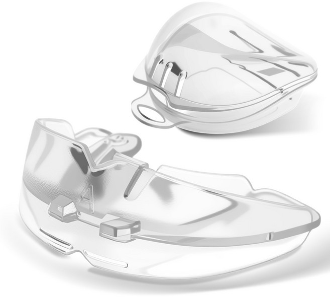 FIVING 마우스피스 복싱마우스피스 태권도 스파링 치아보호 충격흡수 격투기 MMA 농구 스포츠마우스피스, 1개, 투명