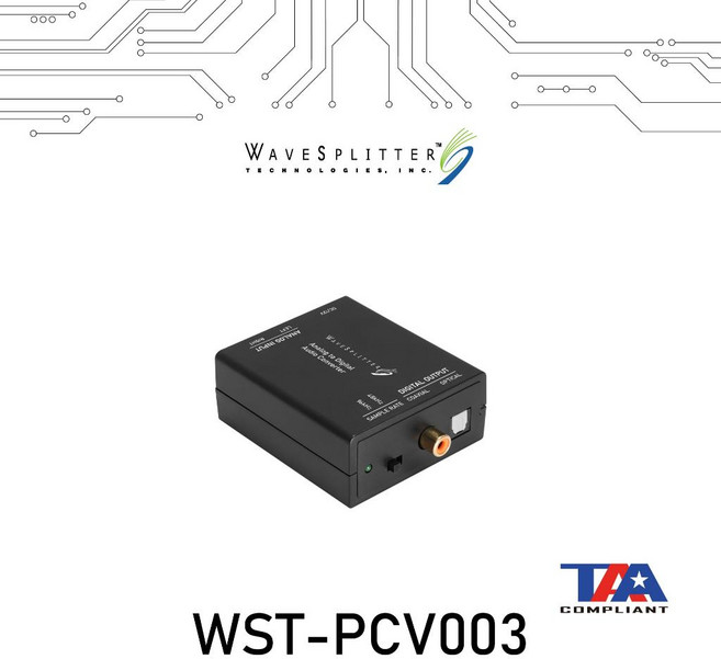 台灣製造保固一年 類比音源轉光纖/同軸數位音源轉換器 RCA轉SPDIF, 1個