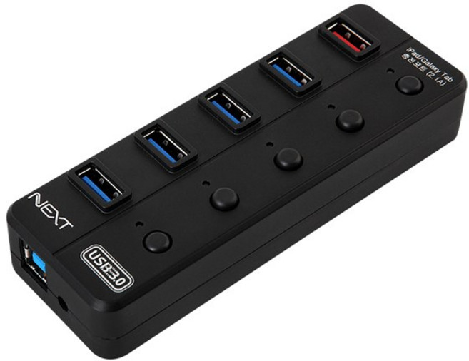 넥스트유 USB3.0 4포트+충전 1포트 유전원허브 /NEXT-UH305, NEXTU UH305, 1개