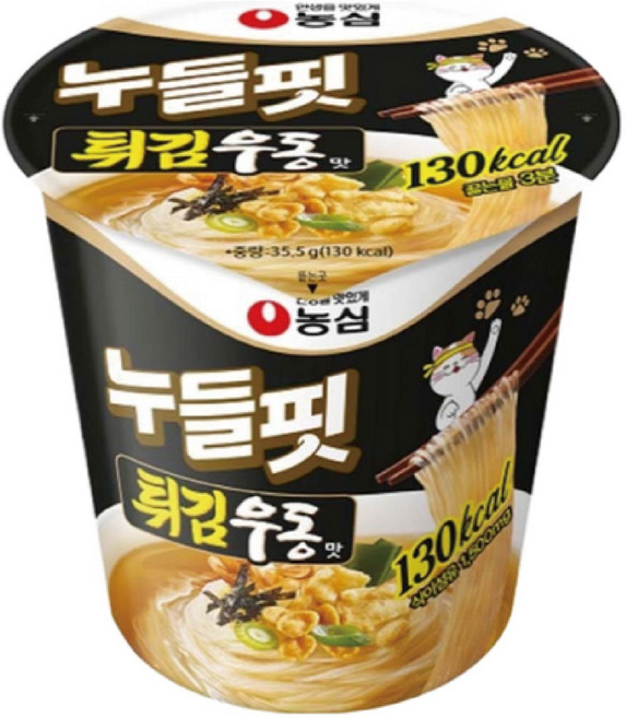 농심 누들핏 튀김우동맛 35.5g, 2개