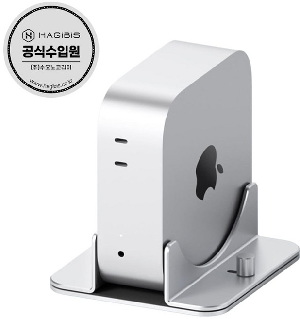 하기비스 맥미니 M4 맥북 노트북 태블릿 알루미늄 수직거치대 MMS04, MMS04 / Vertical Stand, Silver, 1개