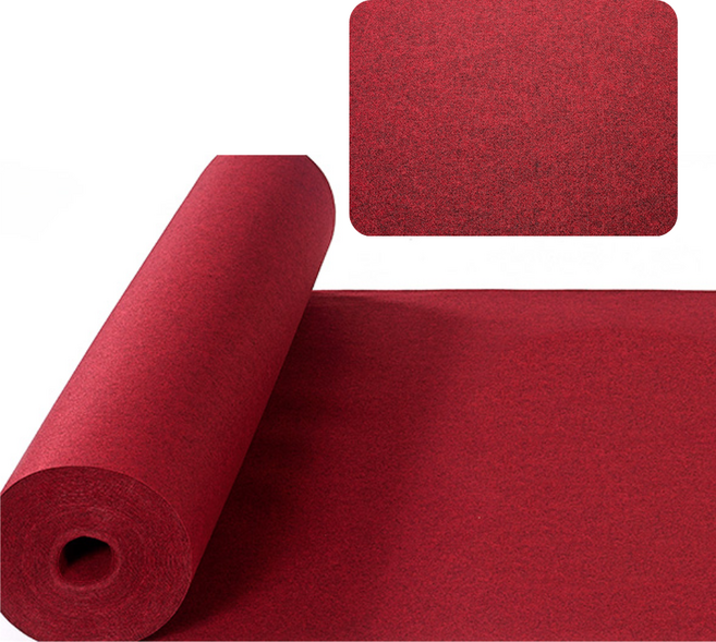 행사용카페트 레드카펫 보급형 파이텍스 1.8Mx36M 시상식 전시장 박람회용 롤카페트 스타그린, 파이텍스 다크레드 (DARK RED), 1개