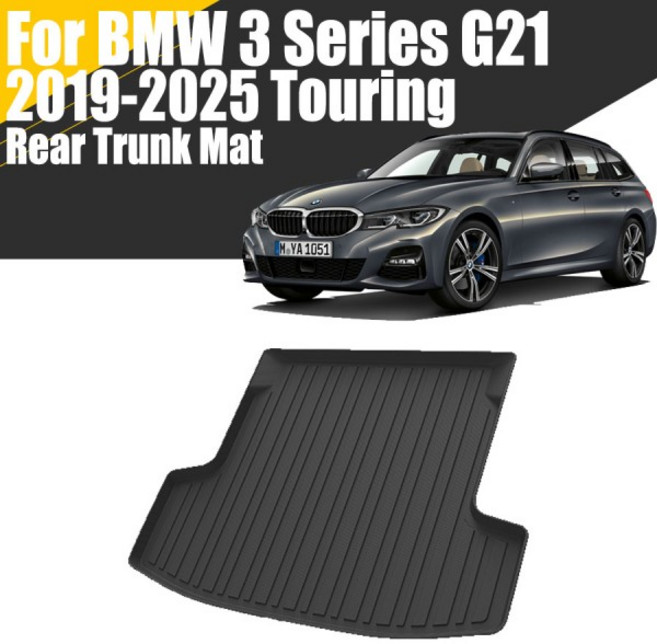BMW 3 시리즈 투어링 G21 2019-2025 맞춤형 카고 라이너 방수 트렁크 매트 TPE 내구성 무취, 01 For F30 2013-2019