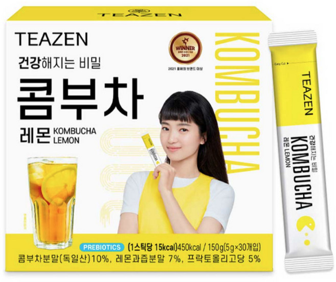 티젠 콤부차 레몬, 30개, 1개입, 5g