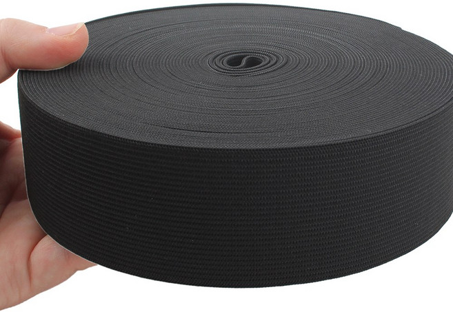 Joeunmall 허리 고무밴드 45mm 고무줄 16M(18마), 45mm-블랙(18마), 1개