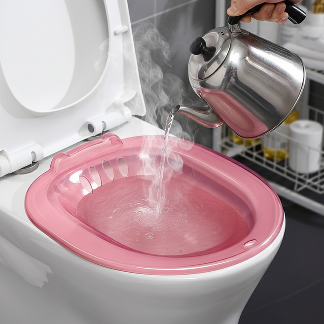 샤마랩 가정용 좌욕기 임산부 치질 변비 케어 관리, 핫핑크