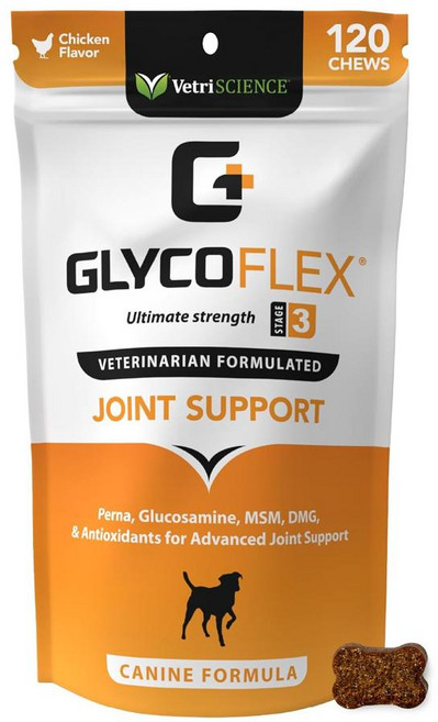 VetriScience 글리코플렉스 3 강아지관절, 120정, 1개