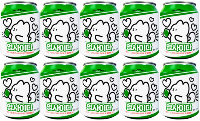 강아지사이다 개음료수 트릿테이블 멍캔사이다, 10개, 220ml