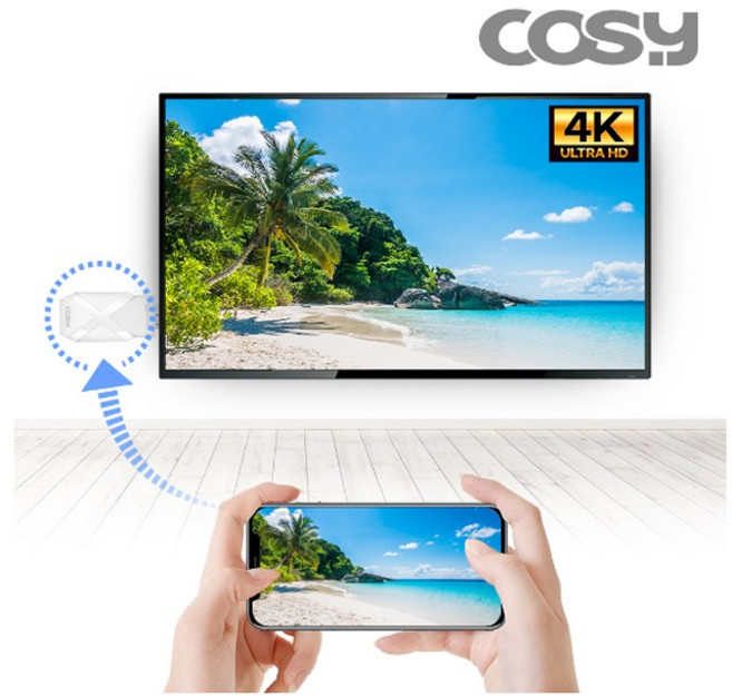 무선 미러링 미라캐스트 핸드폰과 TV 연결 CK2036WL