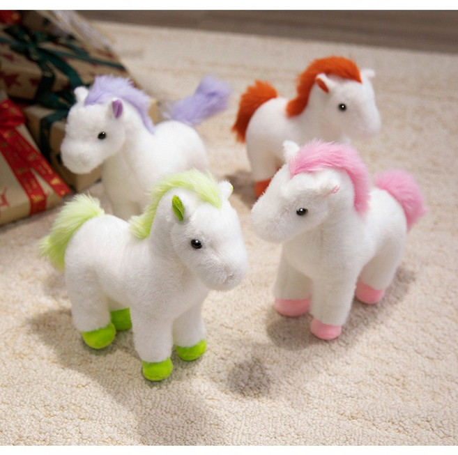 [실버플라워] 2026년 새해 말띠 인형 말인형 쿠션 마스코트 251217-4, 그린