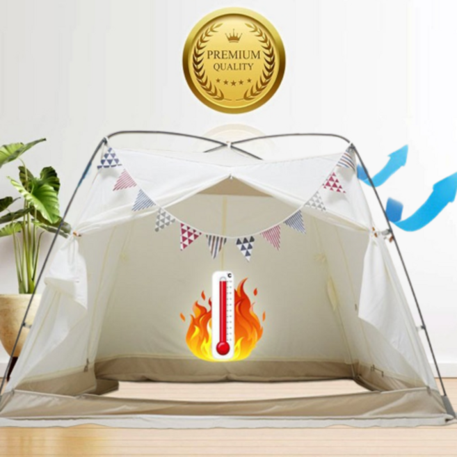 로한스 프리미엄 (면)난방텐트 4도어 실내텐트