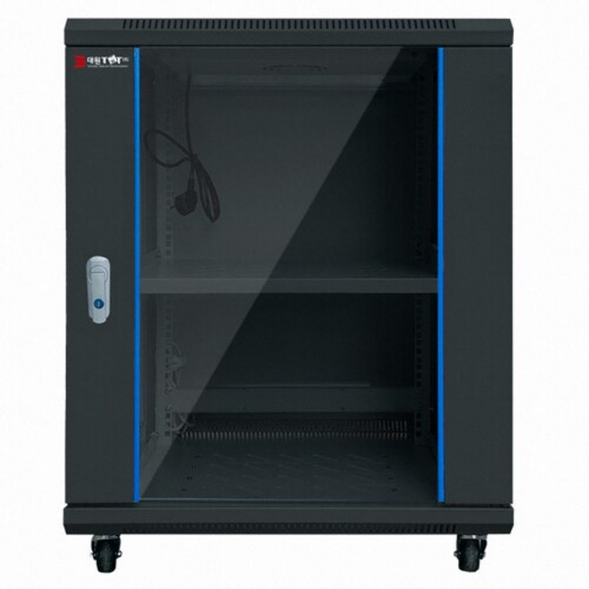 대원TMT 통신랙 15U 허브랙 DW-H750B 블랙, 1개