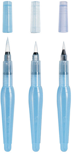 펜텔 워터브러쉬 소/중/대/평 시리즈 낱개, 3개 소