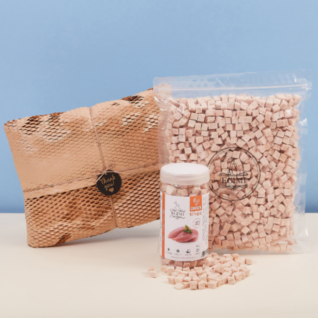 테이펫 국내산 닭가슴살 동결 건조 치킨 트릿 강아지 고양이 간식 대용량 500g, 닭가슴살 트릿 500G + 닭가슴살 트릿 500G