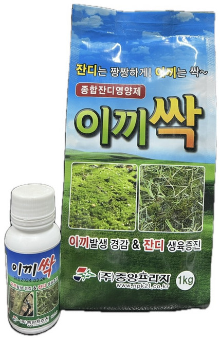 비료나라 I 중앙프라자 이끼싹(입제) 1키로 이끼제거 미량요소비료 미량요소복합 비료 잔디관리 잔디비료 수용성붕소 수용성모리브덴 청태제거, 1kg, 1개