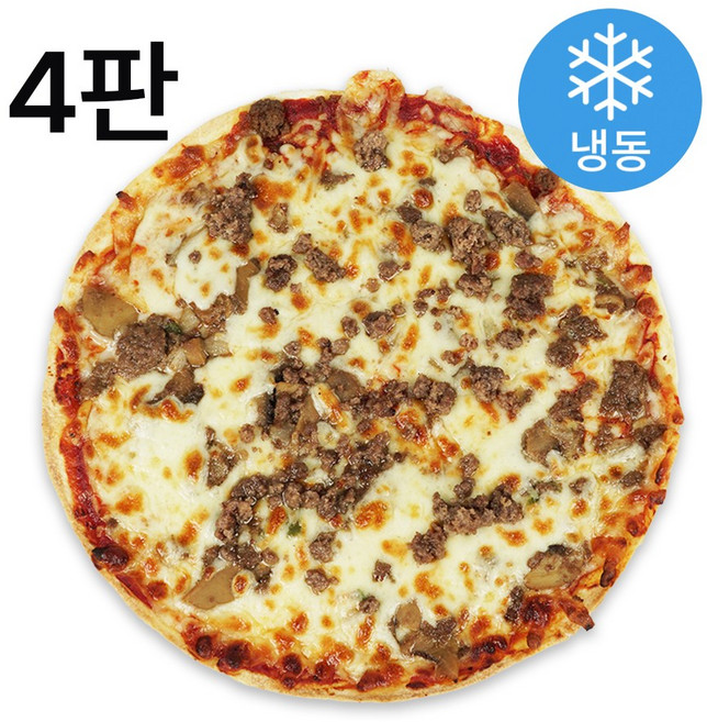 리얼 씬피자 불고기 4판 세트, 275g, 4개