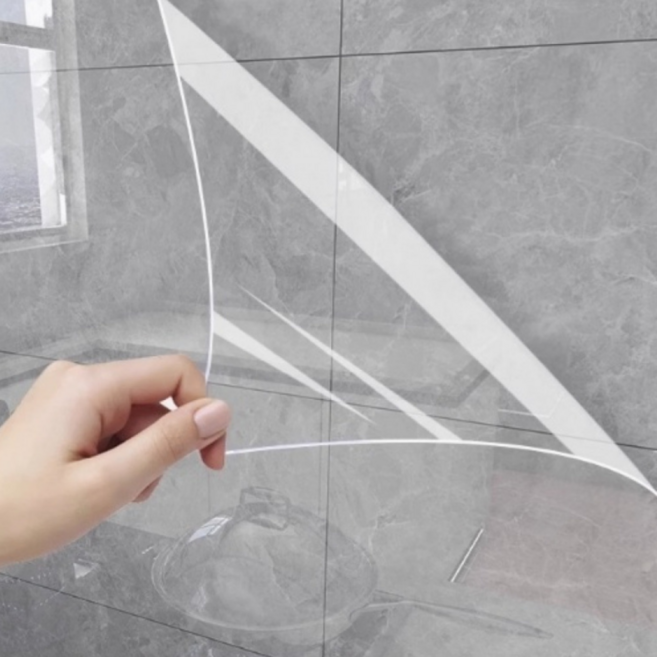 오어브랜드 주방 싱크대 타일 벽 가스렌지 오염방지 투명 시트지, 1개