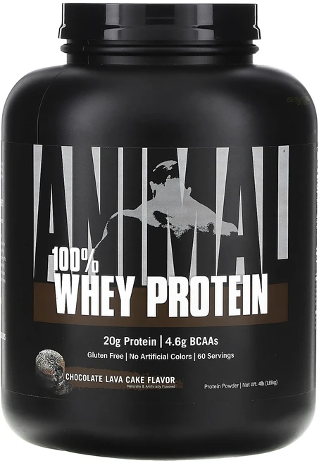 애니멀 100% 유청 단백질 초콜릿 라바 케이크 1.81kg (4lb), 1개 - 쿠팡