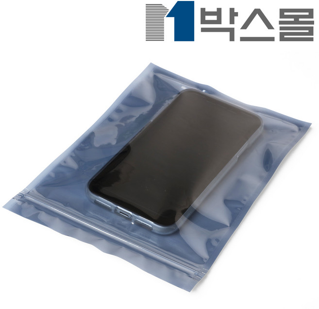 박스몰 정전기방지봉투 제전비닐 접착/비접착/지퍼, 1개, PET 지퍼(581) 11x14 / 100장