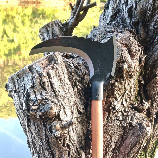 도끼낫 60cm 긴 장낫 캠핑 제초 벌초 낚시 예초, 1개