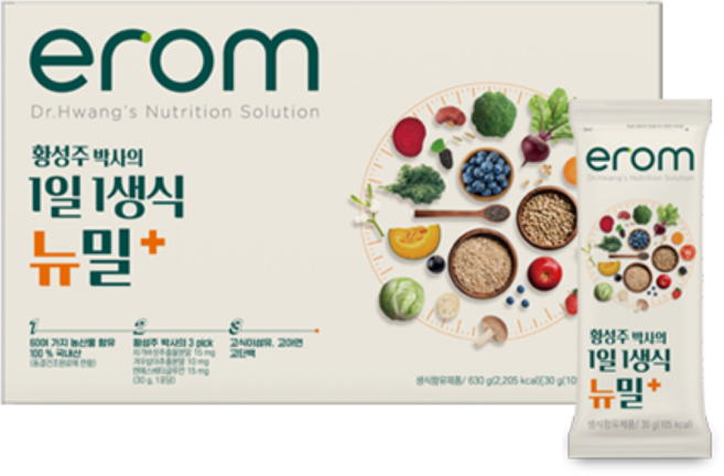 [이롬] 황성주 박사의 1일 1생식 뉴밀 플러스, 30g, 21개