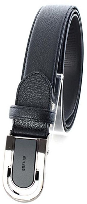 듀퐁 TE4SMBTAB107TBK 브로이어 블루 소가죽 자동벨트 블랙