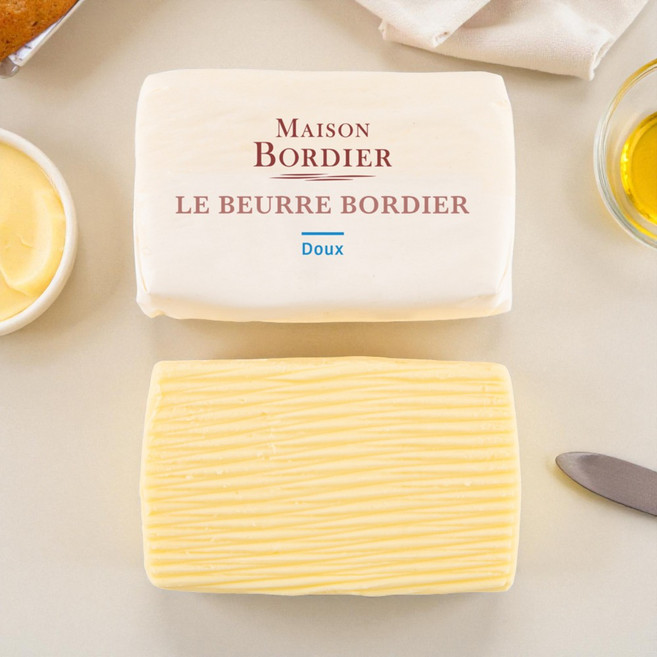 Le Beurre Bordier 프랑스 보르디에 무염 버터 125g, 1개