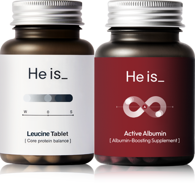 히이즈 근력&알부민 세트, 1세트, 120정