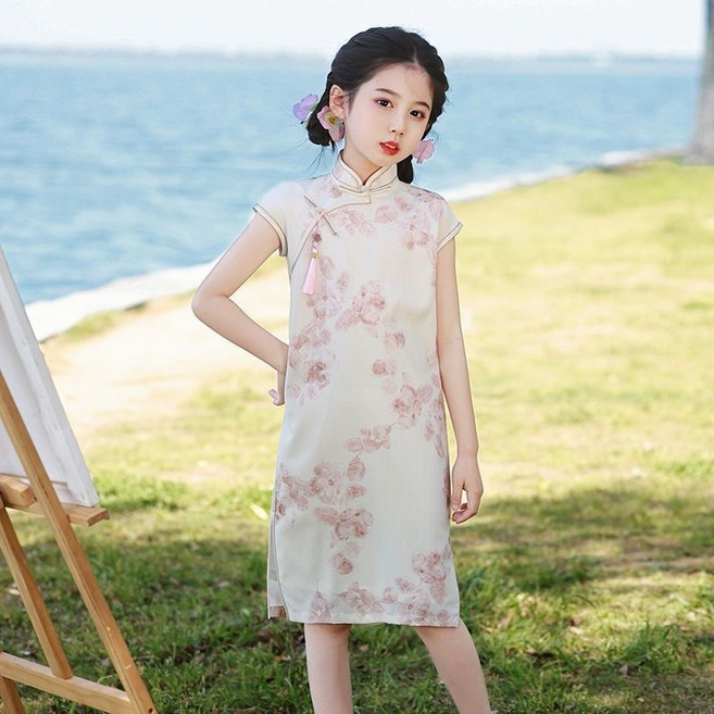兒童改良式旗袍 中國風服飾 女童唐裝