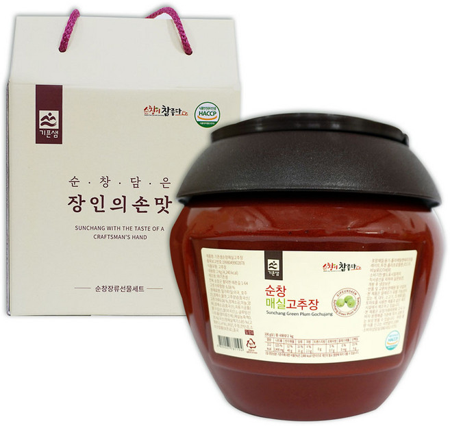기픈샘 순창 2kg 매실고추장, 3개