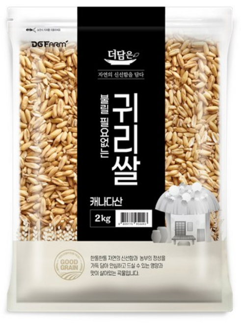 더담은 불릴필요없는 귀리쌀, 2kg, 2개