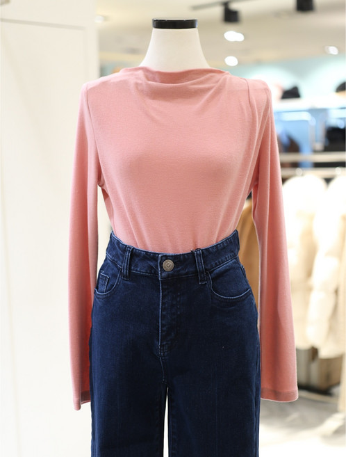 꼼빠니아 셔링넥 무지 티셔츠 CADS2-WKL600