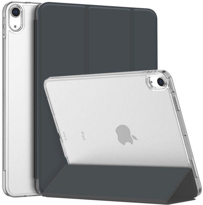 니하 아이패드 11세대(A16) / 10세대 10.9 슬림 클리어 케이스, 스틸그레이