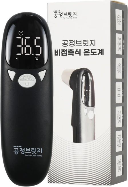 공정브릿지 비접촉식 적외선 온도계 FNT010, 1개 - 쿠팡