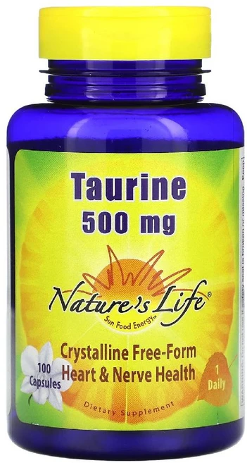 네이처스라이프 타우린 500mg Taurine 캡슐 100정, 1개 - 쿠팡