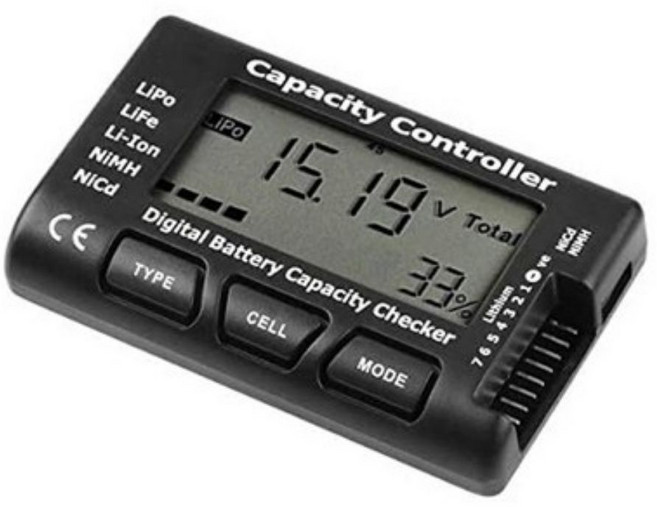 CellMeter 7 디지털 배터리 용량 측정기 - LiPo/LiFe/Li-Ion/NiMH/NiCd 셀 밸런서 전압 체커 셀메터7, 1개