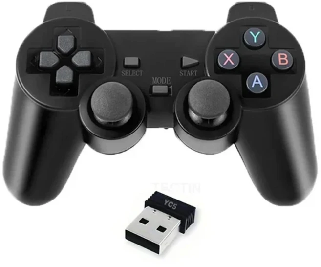안드로이드 전화/PC/PS3/TV 박스용 2.4Ghz 무선 게임패드 비디오 콘솔 컨트롤러 USB 조이스틱 어린이 선물, 01 1PC