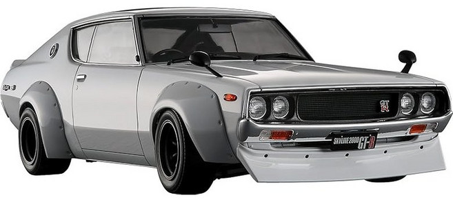 하세가와 Hasegawa 1/24 닛산 스카이 라인 2000GT-R KPGC110 레이싱 커스텀 플라스틱 모델 20772 자동차, 1개