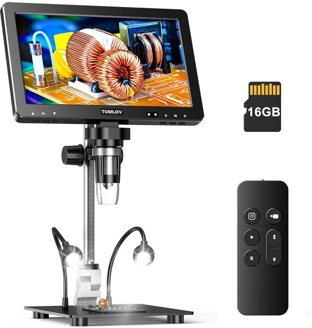 TOMLOV DM9 Max 디지털 현미경 20MP 10.1인치 1500X HD IPS HD