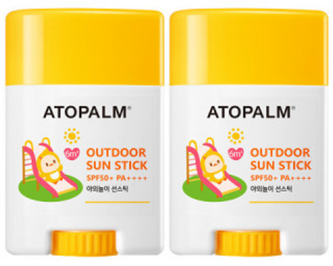 아토팜 야외놀이 선스틱, 21g, 2개
