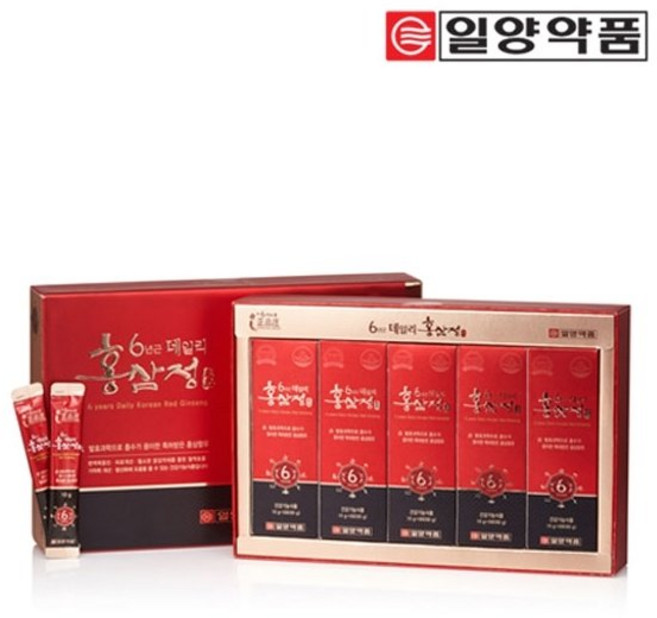 6년근 데일리 홍삼정 스틱 짜먹는 국내산 발효 홍삼 농축액 고함량 진세노사이드 제품 홍삼진액 면역력 증진 피로회복 건강기능식품 추석 설날 명절 선물세트 부모님 생신 건강식품 선물용 홍삼세트 일양 정품장 Red Ginseng, 30회분, 3박스