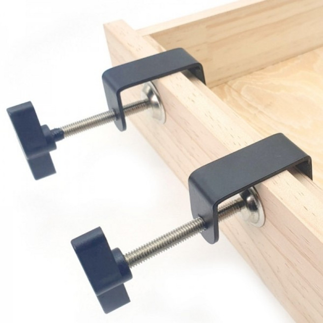 아이베란다 막대 클램프 홀딩 C형 집게 고정 클립, 02.클립 클램프 목공 지그 서랍 만들기 BA, 1개