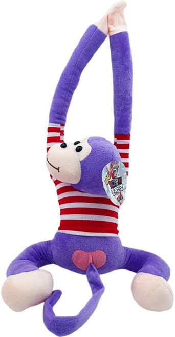 토이즈데이 소리나는 허그몽키 봉제 애착 인형 어린이 장난감 단체 선물, 1개, 퍼플, 75cm