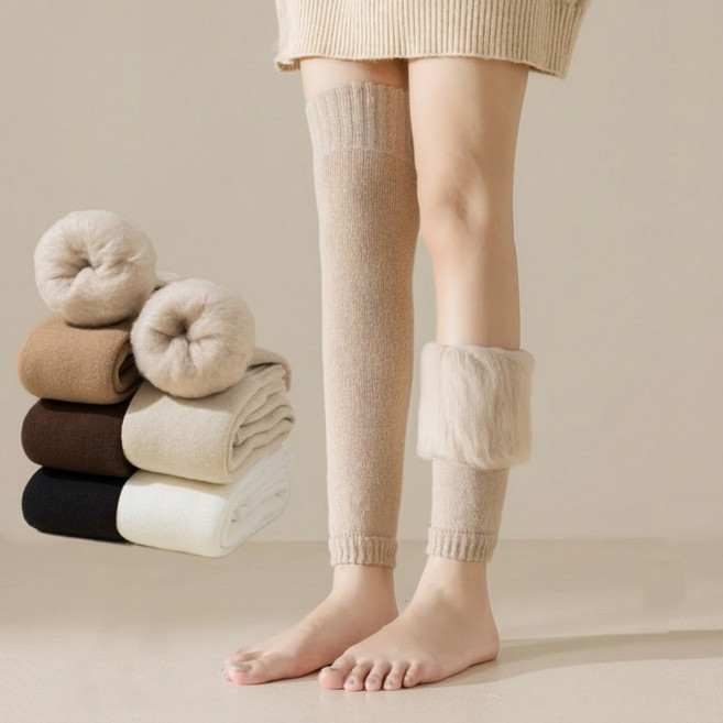 겨울 혹한기 니트 롱 레그워머 다리 허벅지 토시 속기모 요가 발레 보온