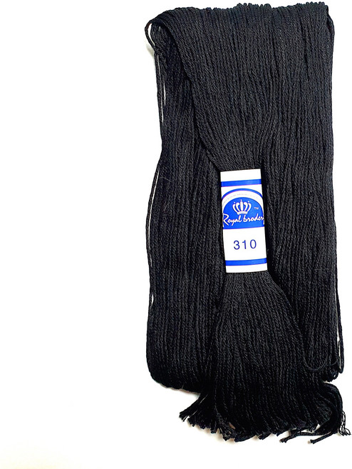 행꾸 휴대가편한 자수실 100m 대용량, 1개, 블랙