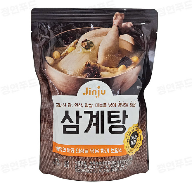 진주 삼계탕 (실온), 10개, 800g
