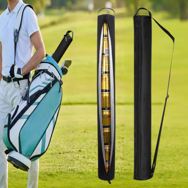 겟겟 골프 음료 보냉 대용량 쿨러백, 퍼펙트 블랙